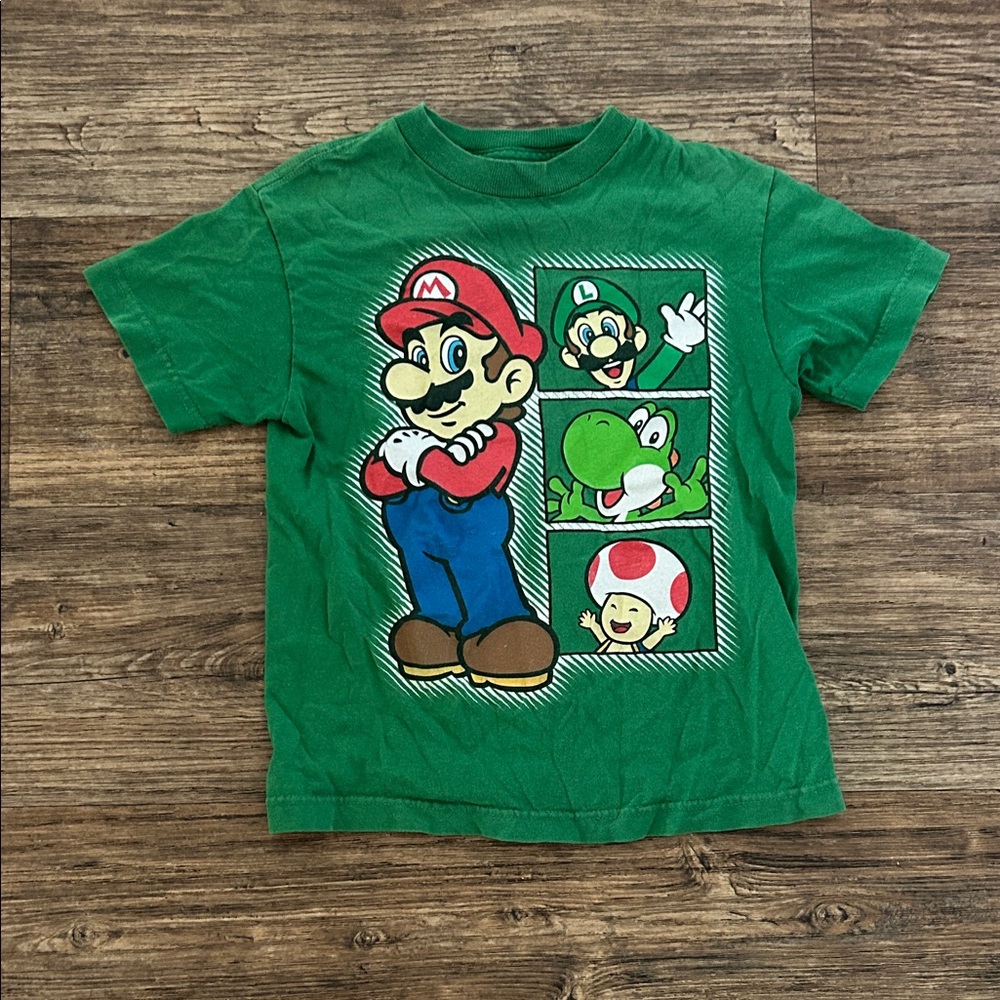 Nintendo Green Super Mario Kids Tee